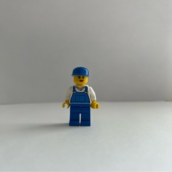 LEGO City Worker in Blue Overalls Minifigure - Picture 1 of 3